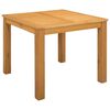 vidaXL Esstisch 90 x 90 x 75 cm Massivholz Eiche Natur Quadratisch