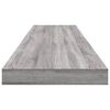 vidaXL Wandregale 4 Stk. Grau Sonoma 100x10x1,5 cm Holzwerkstoff