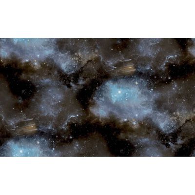 Noordwand Tapete Good Vibes Galaxy with Stars Blau und Schwarz