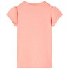 Kinder-T-Shirt Neonkoralle 116
