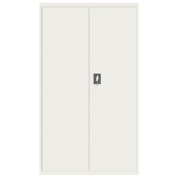 vidaXL Aktenschrank Weiß 105x40x180 cm Stahl