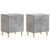 vidaXL Nachttisch 2 Stk. Betongrau 43 x 34,5 x 50 cm Holzwerkstoff