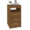 vidaXL Sideboard mit Schubladen Braun Eichen-Optik 40x50x76 cm