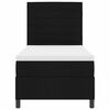 vidaXL Boxspringbett mit Matratze Schwarz 100 x 200 cm Stoff