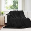 vidaXL Wohndecken 24 pcs Schwarz 240 x 220 cm Fleece