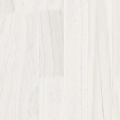 vidaXL Hochschrank Weiß 40x30x210 cm Massivholz Kiefer