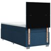 vidaXL Boxspringbett mit Matratze Blau 90x190 cm Stoff