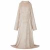 vidaXL Decken-Hoodie Beige F Flanell