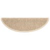 vidaXL Stufenmatten 15 Stk. 56x17x3 cm Hellbeige Halbrund