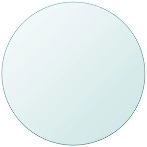 vidaXL Tischplatte aus geh&auml;rtetem Glas rund 900 mm