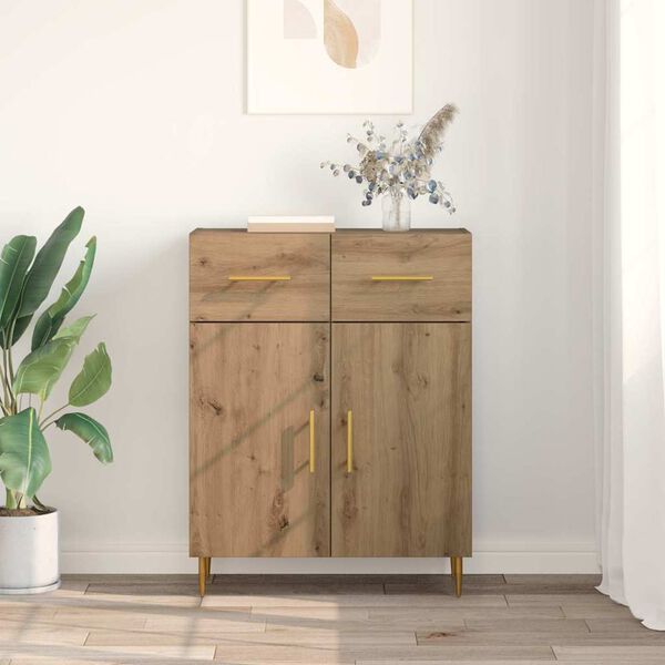 vidaXL Sideboard Artisan-Eiche 69,5 x 34 x 90 cm Holzwerkstoff