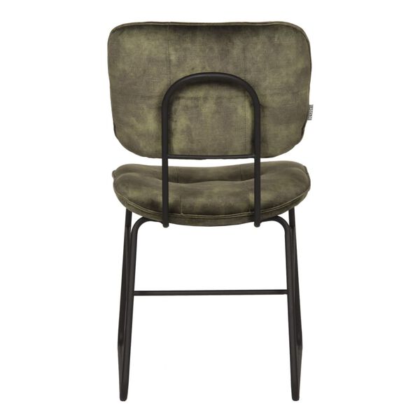 LABEL51 Esszimmerst&uuml;hle 2 Stk. Dez 49x60x87 cm J&auml;gergr&uuml;n