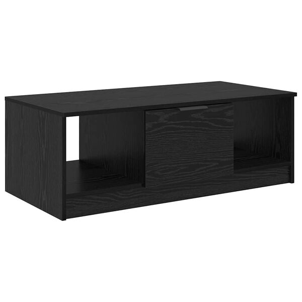 vidaXL Couchtisch Schwarz Eichen-Optik 102 x 50 x 36cm Holzwerkstoff