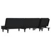 vidaXL Schlafsofa in L-Form Dunkelgrau 255x140x70 cm Stoff
