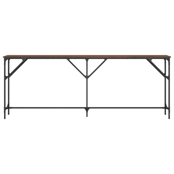 vidaXL Konsolentisch Braun Eichen-Optik 200x29x75 cm Holzwerkstoff