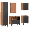 vidaXL Badezimmer Sets 5 pcs Akazie Braun Winish Massivholz Mango
