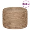 vidaXL Juteseil 100 m L&auml;nge 4 mm St&auml;rke
