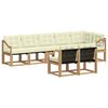 vidaXL Outdoor-Sofagarnitur mit Kissen 8 pcs Wei&szlig; und Creme