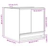 vidaXL Terrarium mit Speicher Transparent 30 x 30 x 30 cm Glas