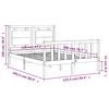 vidaXL Massivholzbett ohne Matratze 120x200 cm Kiefernholz