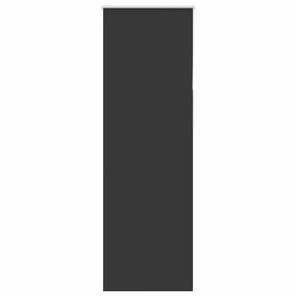vidaXL Verdunkelungsrollo Schwarz 65x230 cm Stoffbreite 60,7 cm