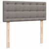 vidaXL Boxspringbett mit Matratze Taupe 120x190 cm Stoff