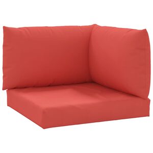 vidaXL Palettenkissen 3-tlg. Rot Oxford-Gewebe