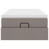 vidaXL Ottoman-Bett mit Matratze Taupe 90x190 cm Stoff