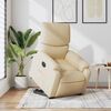 vidaXL Relaxsessel mit Aufstehhilfe Elektrisch Creme Stoff