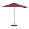 vidaXL Gartenparasol Bordeauxrot 294 x 150 x 224 cm Stoff