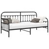 vidaXL Tagesbettrahmen Schwarz 90 x 200 cm Pulverbeschichteter Stahl