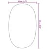 vidaXL Wandspiegel Silbern 80x50 cm