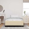 vidaXL Boxspringbett mit Matratze Creme 120 x 190 cm Stoff