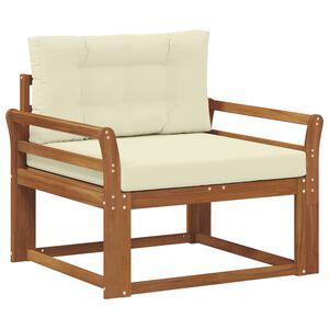 vidaXL Outdoor Mittelsofa Massivholz Akazie Natur
