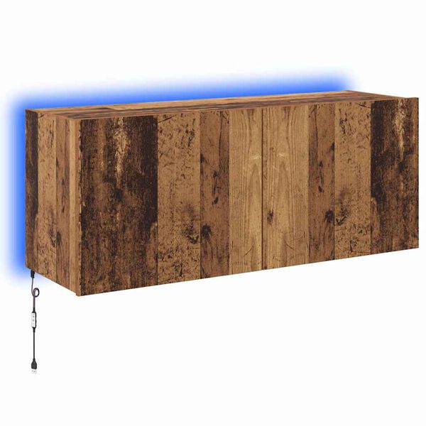 vidaXL TV-Wandschrank Altholz 100 x 35 x 41 cm Holzwerkstoff