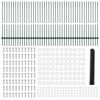 vidaXL Zaun mit Pfosten Gr&uuml;n 1,2 x 100 m Stahl und PVC