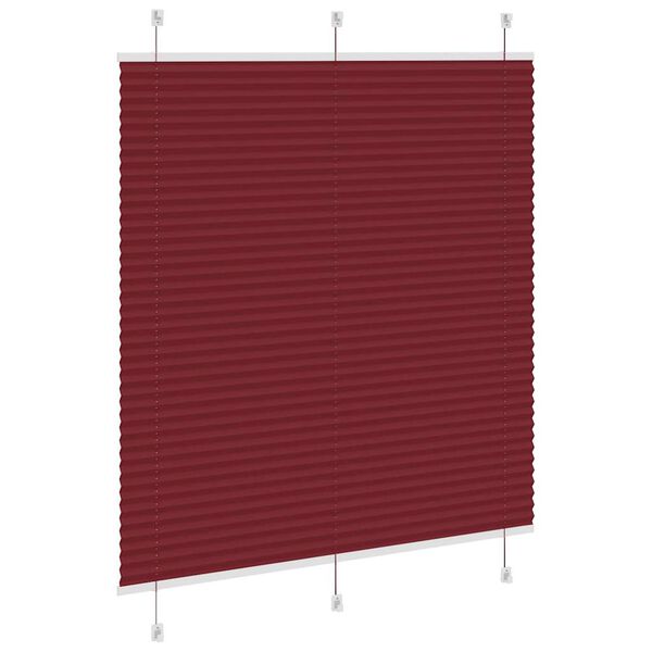 vidaXL Plissee Bordeauxrot 115x100 cm Stoffbreite 114,4 cm Polyester