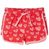 Kindershorts mit Kordelzug Rot 128