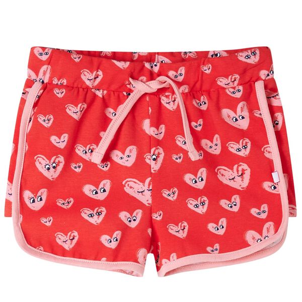 Kindershorts mit Kordelzug Rot 128