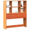vidaXL Kopfteil mit Stauraum Wachsbraun 75 cm Massivholz Kiefer