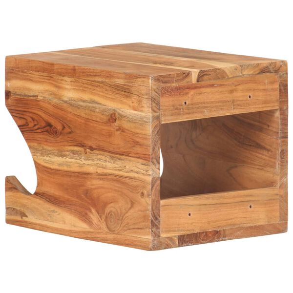 vidaXL Wand Fahrradtr&auml;ger 35x25x25 cm Akazie Massivholz