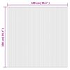 vidaXL Teppich Rechteckig Braun 100x100 cm Bambus