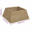 vidaXL Weihnachtsbaumkragen Braun 60 x 60 x 28 cm das Seegras