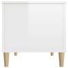 vidaXL Couchtisch Hochglanz-Weiß 90x44,5x45 cm Holzwerkstoff