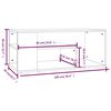 vidaXL Couchtisch Braun Eichen-Optik 100x50x40 cm Holzwerkstoff