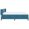 vidaXL Boxspringbett mit Matratze Dunkelblau 200 x 200 cm Samt
