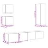 vidaXL 5-tlg. TV-Schrank-Set Wandmontage Altholz-Optik Holzwerkstoff