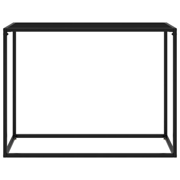 vidaXL Konsolentisch Schwarz 100x35x75 cm Hartglas