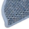 vidaXL Treppenmatten Selbstklebend Sisal-Optik 15 Stk. 56x17x3cm Blau