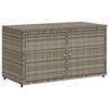 vidaXL Gartenschrank Grau 110x55x60,5 cm Poly Rattan